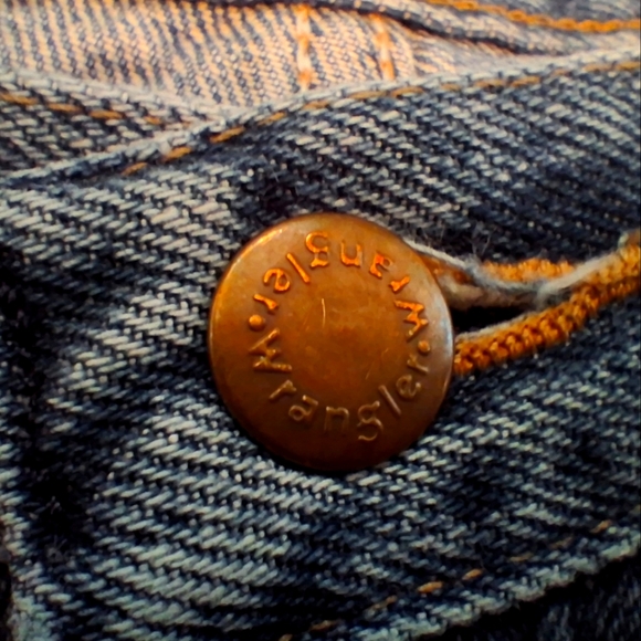Wrangler Regular Fit Blue Jeans Classic Denim - Picture 6 of 12